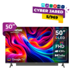 Smart TV Hyundai 50" QLED con Google TV, HDR10 y Dolby Audio (HYLED5029QFG)