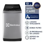 Lavadora Electrolux de 13kg Carga Superior Premium Care con Lavado Inteligente y Filtro Doble (EWIW13F2USVG) - Imagen 7