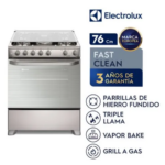 Cocina Electrolux FE5LMR 5 Hornillas Inox 76cm con VaporBake - Imagen 2