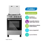 Cocina Coldex CX605 PLUS: 4 Hornillas, Acero Inoxidable y Horno 70L - Imagen 2