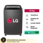 Lavadora LG Smart Inverter TurboDrum 13kg WT13BVTB Negra - Imagen 2