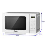 Horno Microondas Oster® de 20L con Panel Digital y 6 Programas Automáticos - Blanco (POGME2701) - Imagen 3