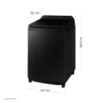 LAVADORA SAMSUNG 19KG WA80F19S8B AI WASH ECOBUBBLE™ NEGRA - Imagen 4