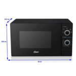 Horno Microondas Oster® de 20L con Control Manual y Función de Descongelado - Negro (POGM3702) - Imagen 3