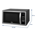 Horno Microondas Oster® de 30L con Función Grill y Acabado Acero - POGGM91101G - Imagen 2