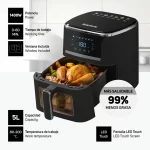 Freidora de Aire Taurus Fryer Air 4 Litros con Temporizador (PE9900170A) - Imagen 2