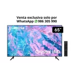 Televisor Samsung Smart TV 65" Crystal UHD 4K UN65CU7000GXPE