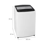Lavadora WT19WVTB 19 Kg TurboDrum Carga Superior Blanco LG - Imagen 2