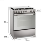 Cocina Electrolux FE5LMR 5 Hornillas Inox 76cm con VaporBake - Imagen 3