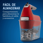 Batidora de Mano OSTER de 7 Velocidades con Turbo Rojo FPSTHM360R - Imagen 5