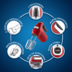 Batidora de Mano OSTER de 7 Velocidades con Turbo Rojo FPSTHM360R - Imagen 7
