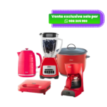 Combo Cherry Oster: Licuadora + Arrocera + Hervidor + Sandwichera + Cafetera