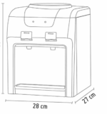 Dispensador De Agua Oster Agua Caliente O Helada OS-PWDET1405 - Imagen 2