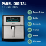 Freidora de Aire OSTER de 9 Litros con 6 Funciones Negro CKSTAF90D - Imagen 5