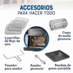 Freidora de Aire OSTER de 10 Litros con 7 Funciones Negro CKSTAF0V3-053 - Imagen 5