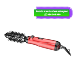 Cepillo GAMA Modelador 3 en 1 Rotativo Turbo Rojo 0478