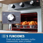 Horno Con Freidora de Aire OSTER de 22 Litros 5 Funciones TSSTTVMAF1NS - Imagen 5