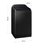 Lavadora Samsung Carga Superior 17 Kg WA17T6260BV– Negro - Imagen 3