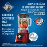 Licuadora de 2 Litros OSTER con Vaso Blend N Go Xpert BLST3B-RPG-053 - Imagen 3
