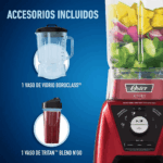 Licuadora de 2 Litros OSTER con Vaso Blend N Go Xpert BLST3B-RPG-053 - Imagen 5