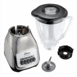 Licuadora OSTER de 2 Velocidades con Vaso de Vidrio Plata BLSTKAG-NPB - Imagen 4