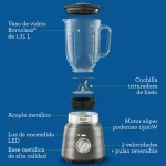 Licuadora OSTER Reversible de 2 Velocidades Plateado BLSTPBRGR - Imagen 7