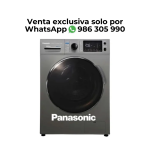 Lava seca PANASONIC con Carga Frontal de 12KG y 8Kg Plateado NA-S128F2HPE