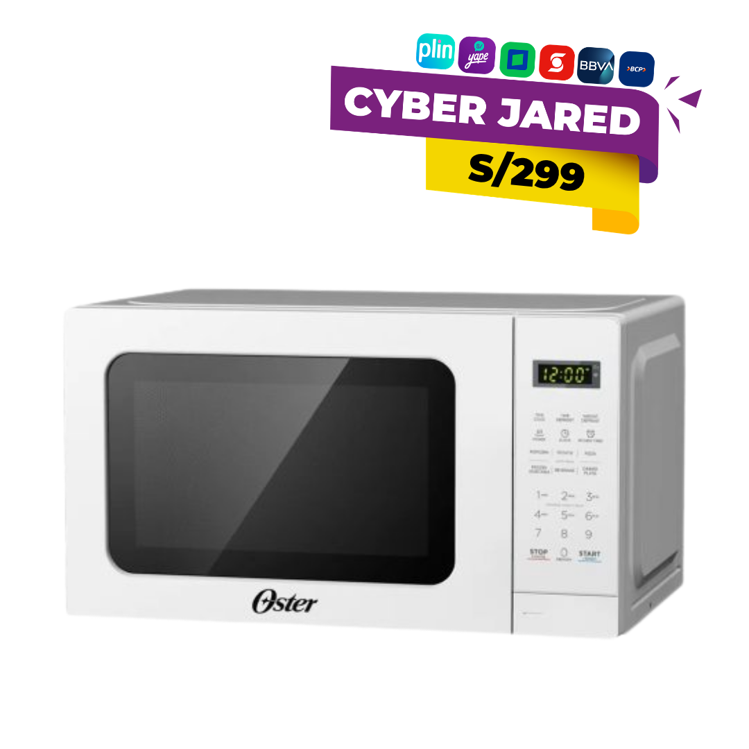 bvstdcdr5b-1.png Horno Microondas Oster® de 20L con Panel Digital y 6 Programas Automáticos - Blanco (POGME2701) - Imagen 1