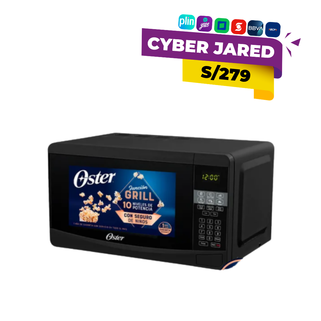 bvstdcdr5b-5.png Horno Microondas Oster de 20L con Función Grill y 10 Niveles de Potencia - Negro (POGKEW2702G) - Imagen 1